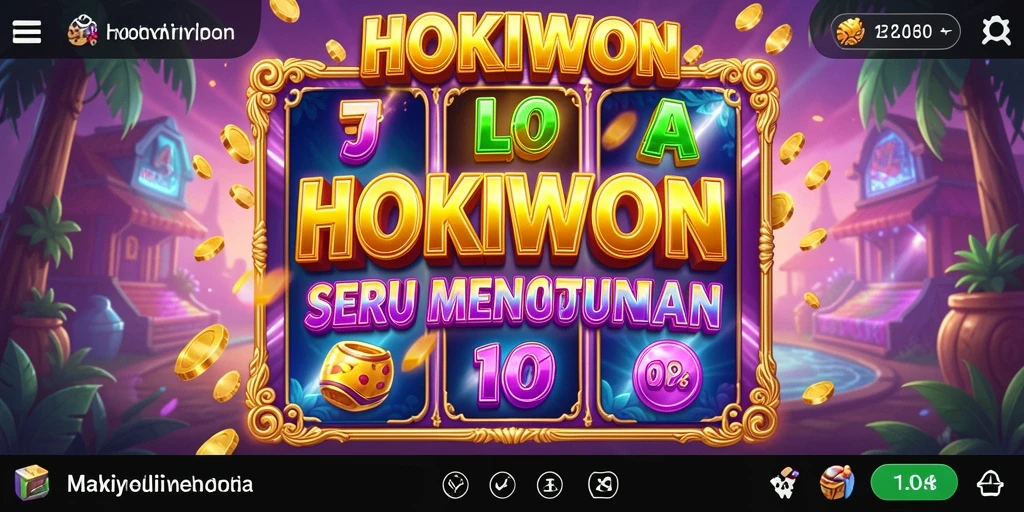 Tampilan gameplay HOKIWON yang seru dan menarik saat bermain Slot.