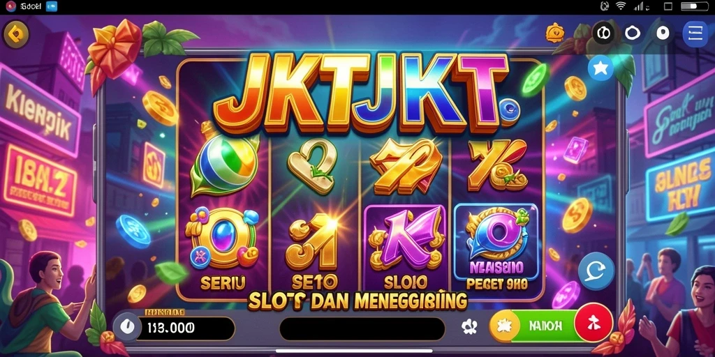 Tampilan gameplay JKTJKT yang seru dengan fitur slot menarik.
