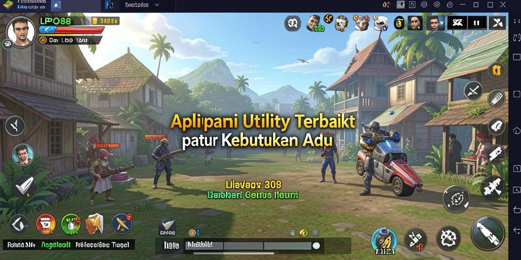 Screenshot tampilan utama LPO88 dengan fitur penggunaan Utility.