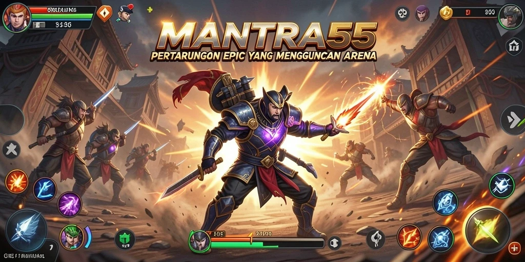 Tangkapan layar menarik dari pertarungan epik dalam MANTRA55.