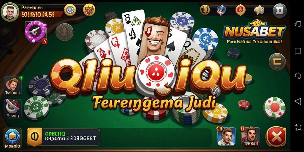 Screenshot NUSABET menunjukkan keseruan permainan QiuQiu yang menggembirakan.