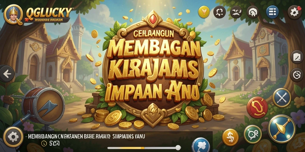 Tampilan gameplay QGLUCKY yang menakjubkan dan interaktif.
