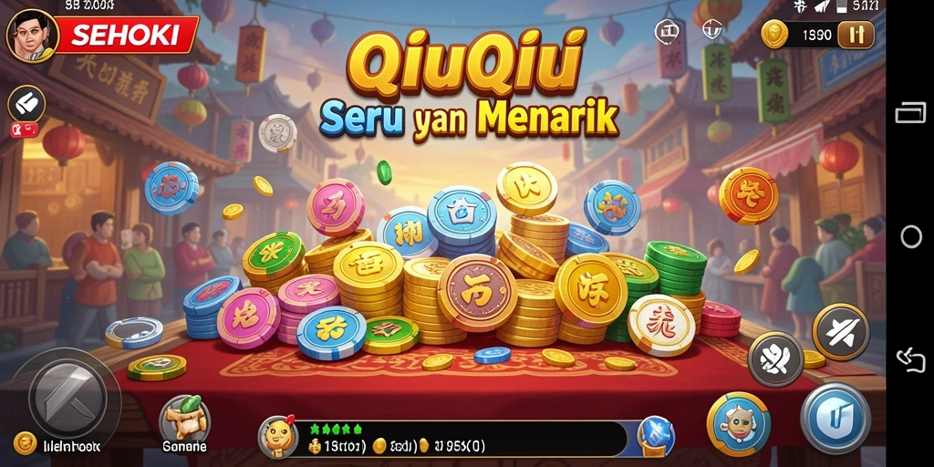 Tampilan gameplay QiuQiu yang seru dan interaktif.