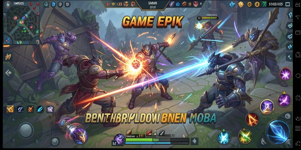 Tampilan dinamis gameplay SM605 dalam pertempuran MOBA
