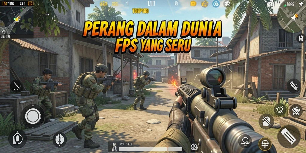 Gameplay mendebarkan TKP188 dengan visual menakjubkan dalam mode FPS.