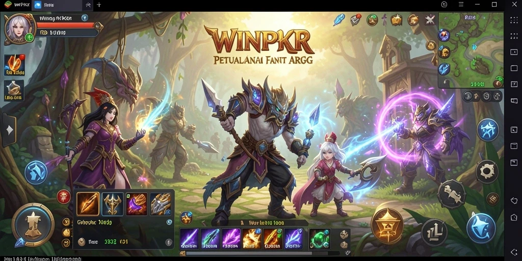 Tampilan menakjubkan dalam gameplay ARPG WINPKR dengan aksi seru.