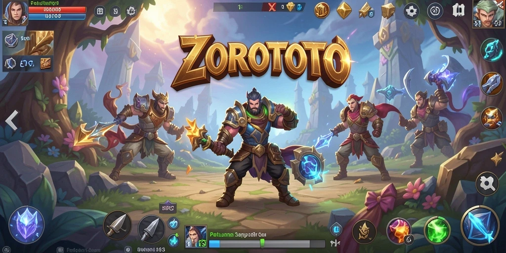 Tampilan seru gameplay ARPG ZOROTOTO penuh aksi dan strategi.